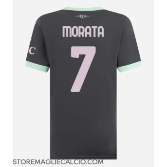 AC Milan Alvaro Morata #7 Maglia Gara Terza Repliche 2024-25 Donna